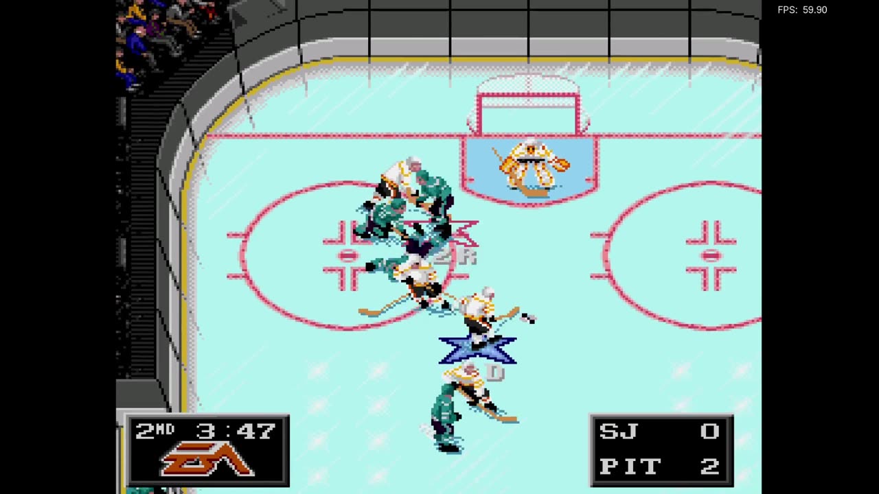 NHL '94 Franchise Mode 1990 Regular Season G14 - Len the Lengend (SJ) at Chris O (PIT)