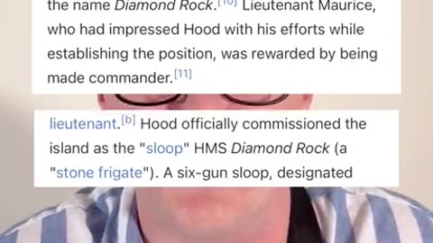 The Diamond rock "ship"