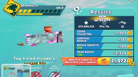 Hungry Shark- New high score