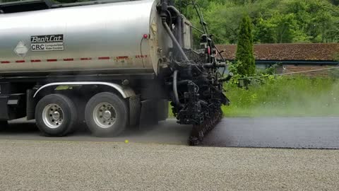 New road is being painted