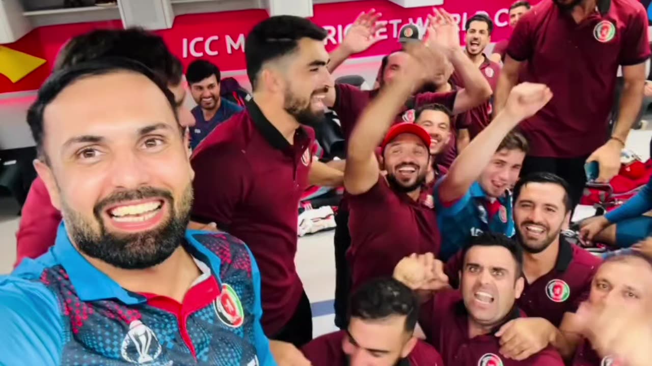 This is how the entire Team feels after this historical Victory. 🏏❤️🇦🇫🇦🇫🇦🇫