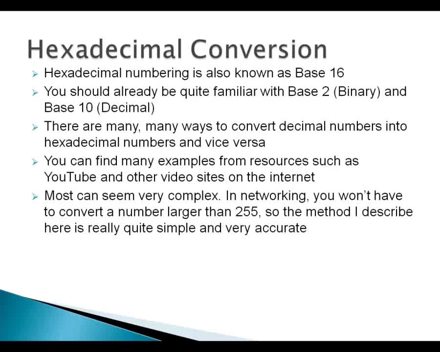 Hexadecimal to Decimal Conversion