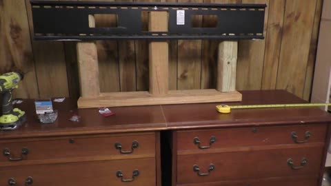 70. Cabinet Top Stand for Wall Mount TV Bracket