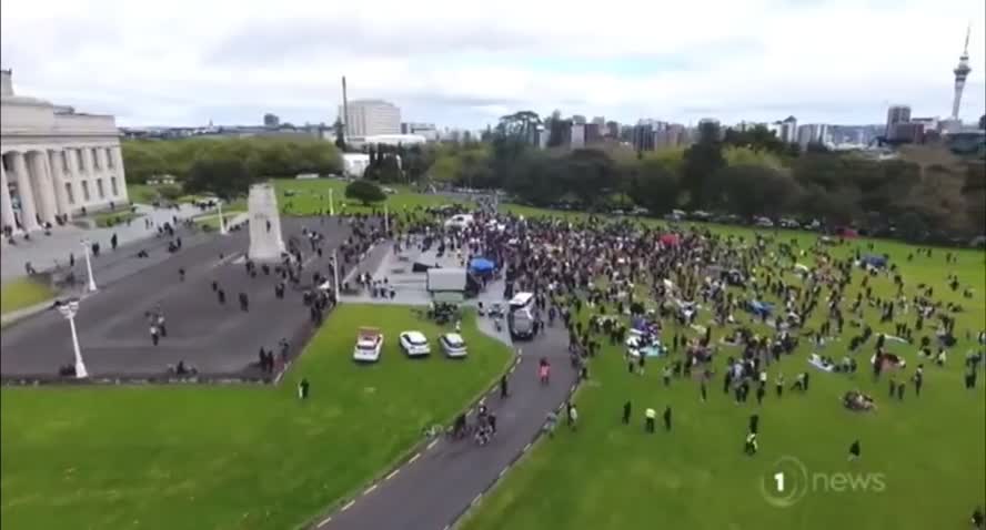New Zealanders Protest Governments Lockdown Mandates
