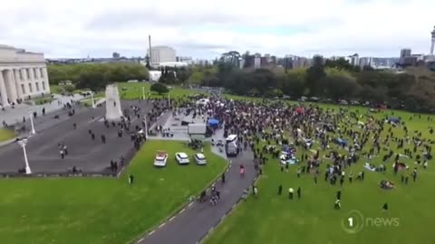 New Zealanders Protest Governments Lockdown Mandates