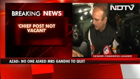 No Question On Leadership_ 'Rebel' GN Azad After Meeting Sonia Gandhi