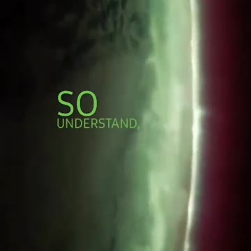 A green planet seen from space