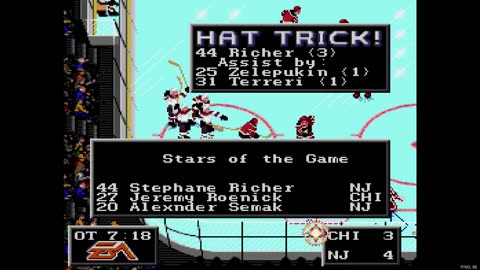 NHL '94 New Player League game 11 - Arcade1up (CHI) at Len the Lengend (NJ)