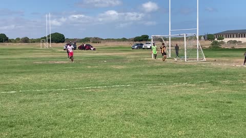 Gansbay Rovers vs. Express FC: Goal! Adam