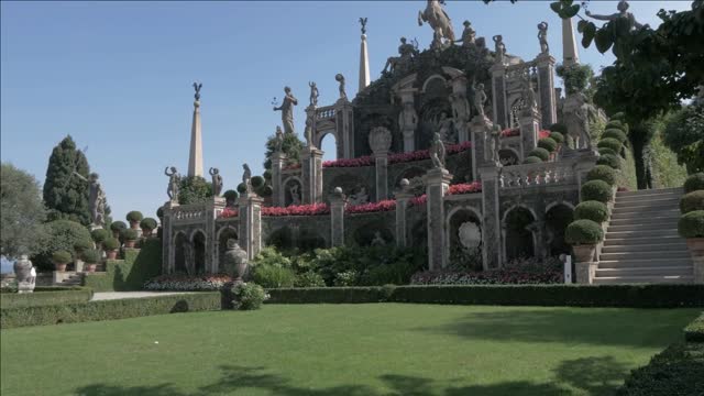 floral fountains isola bella borromean islands lake maggiore piedmont italian lakes italy europe