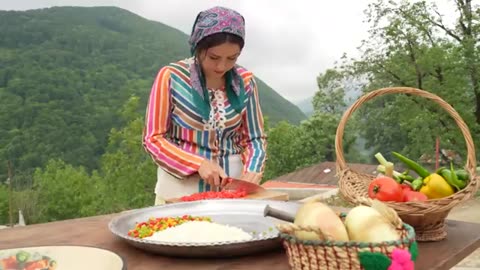 Potato & Mince Meat Turned to Meatball in Villge ! Iran Rural Life