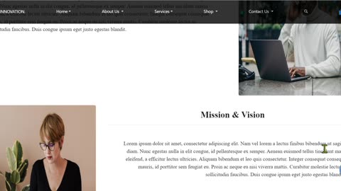 I have designed a website with a modern