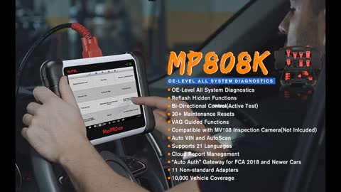 Review: Autel MaxiPRO MP808K Diagnostic Scan Tool - 2022 Same As MS906 Bi-Directional Control S...