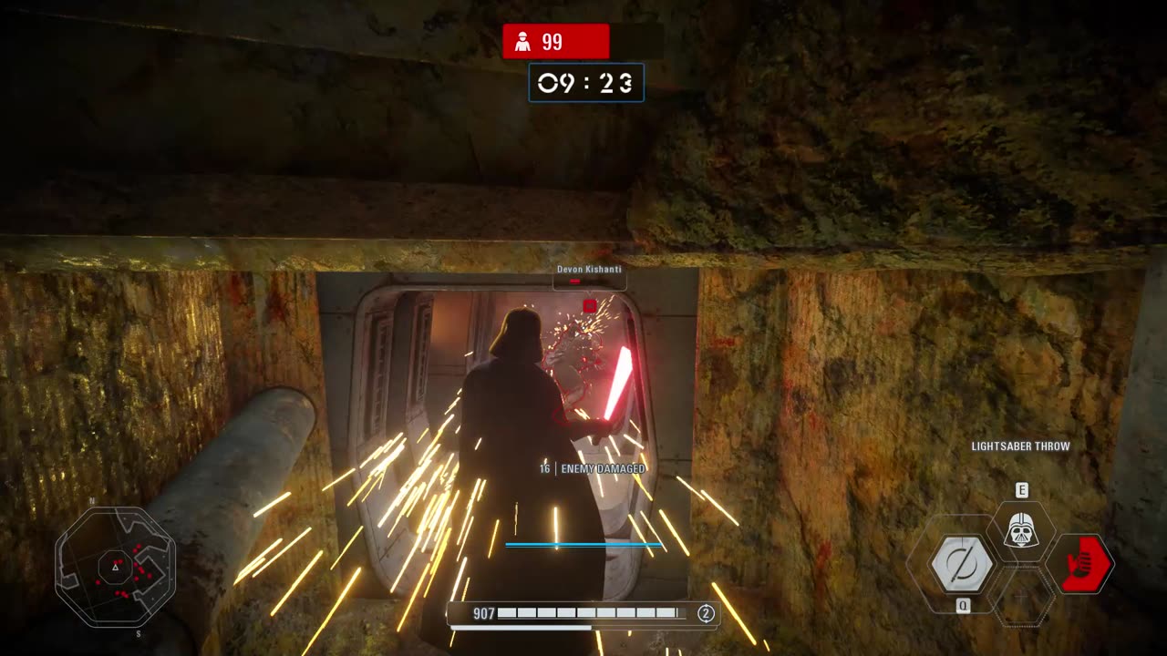 Star Wars Battlefront II: Arcade Onslaught Darth Vader Kessel Gameplay
