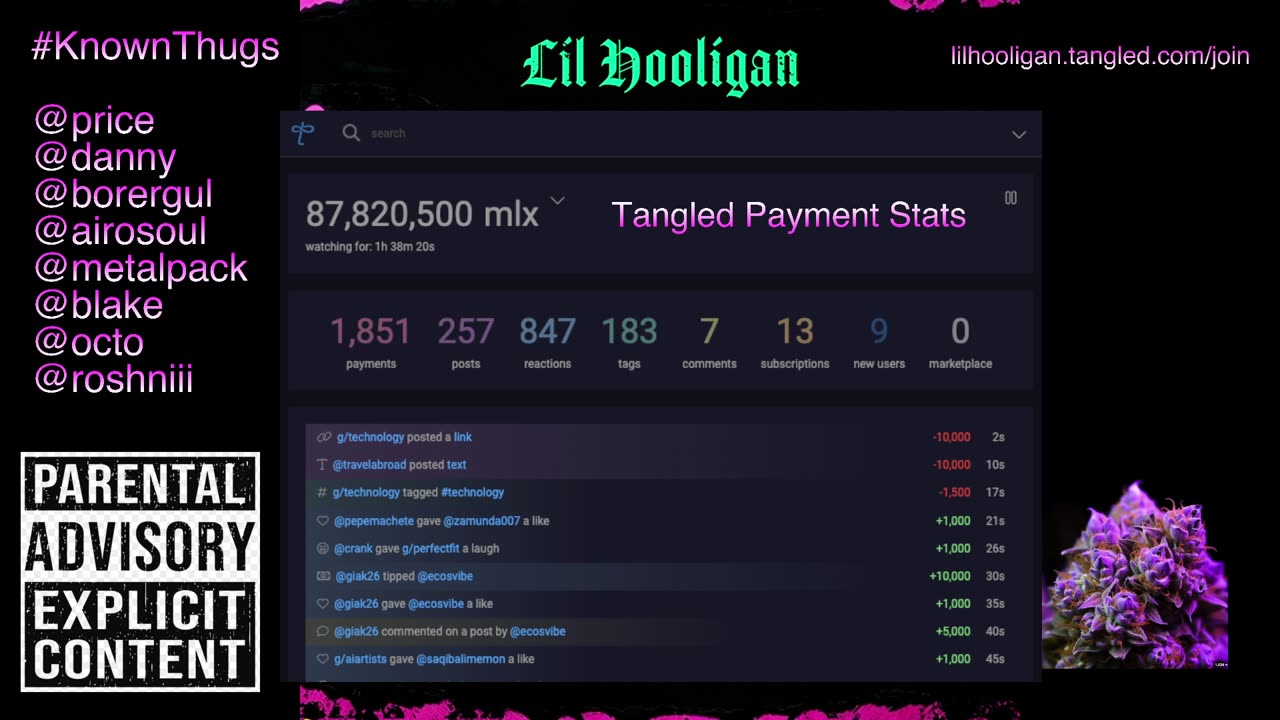 Tangled Social - Millix Stats - Join Today