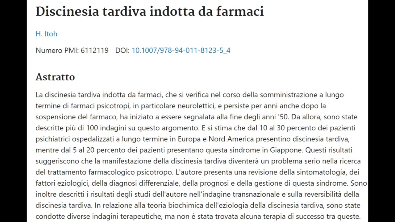 Una malattia di nome psichiatria