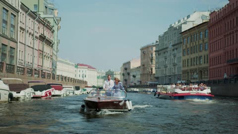 Jorney by boat.