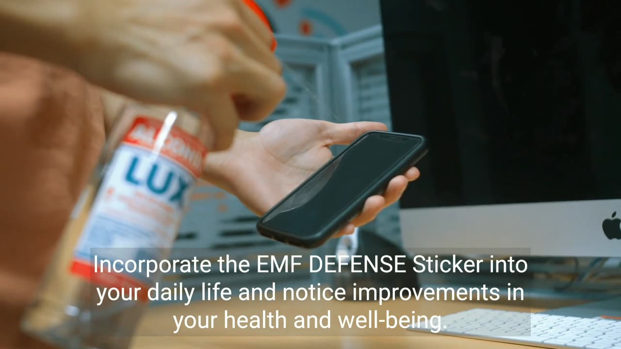 "Empower Your Well - Being With EMF DEFENSE Negative Ions Sticker