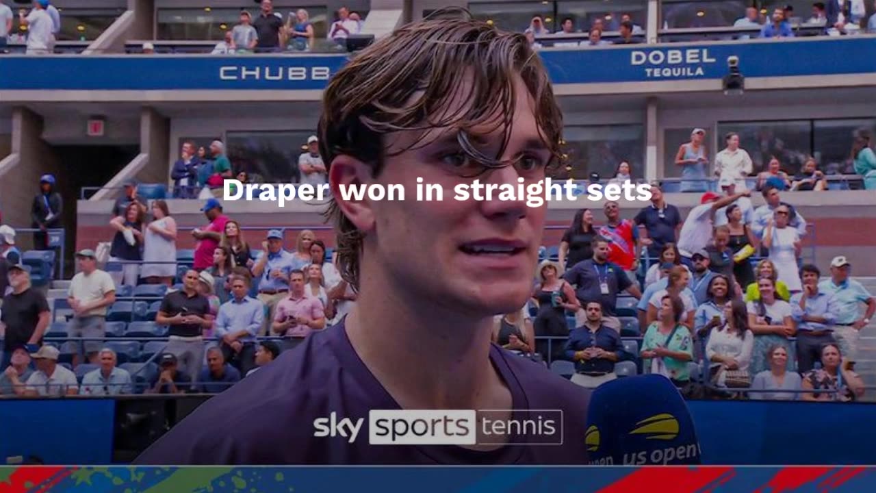 US Open: Jack Draper books semi-final spot with straight sets win over Alex