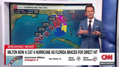 Meteorologist Reveals Milton's Surge Danger Zones