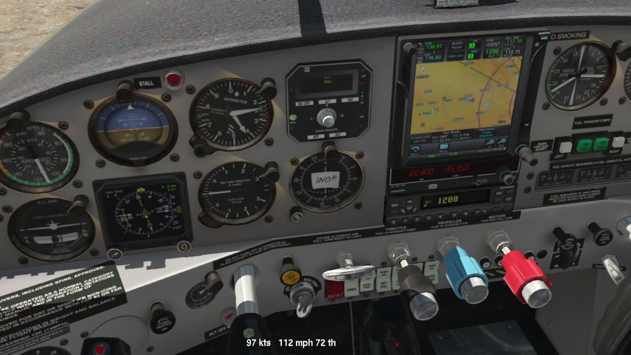 the Maule M-7-260C GTN Xplane 11.55 - Testing ILS NAV KRYN -