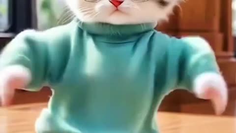 Cat dancing 😻😄😻