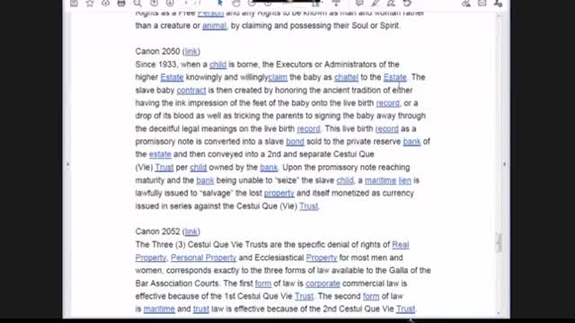 WEDNESDAY MAY 12TH 2021 MANKIND WAS ENSLAVED BY A CESTUI QUE (VIE) TRUST