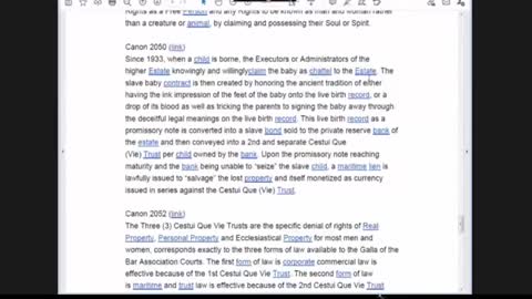 WEDNESDAY MAY 12TH 2021 MANKIND WAS ENSLAVED BY A CESTUI QUE (VIE) TRUST