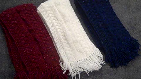 More sparkly scarves for our upcoming craft shows! 102821AD