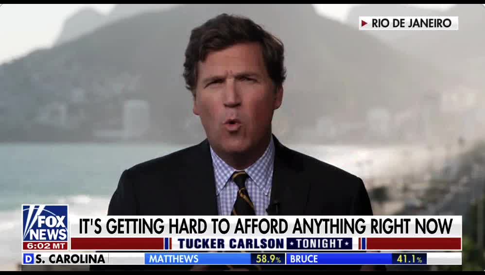 Tucker Carlson about inflation in the USA