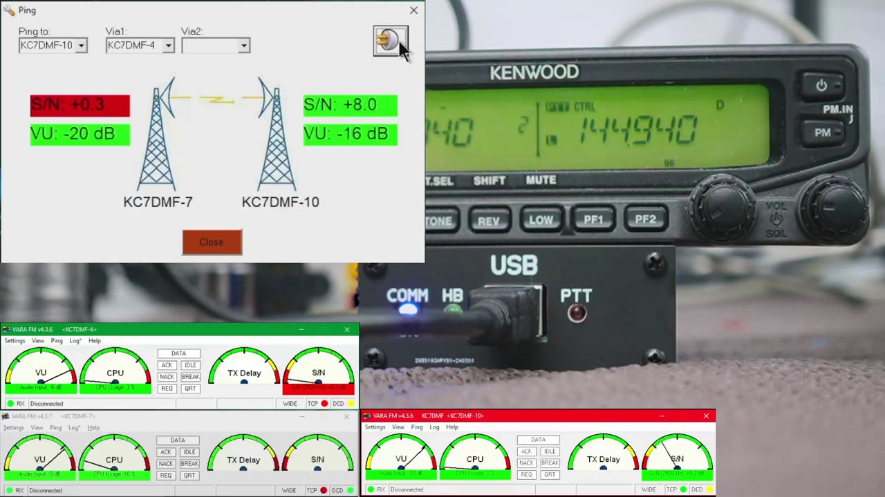 How to Automatically set Levels & Ping remote station in VARA FM