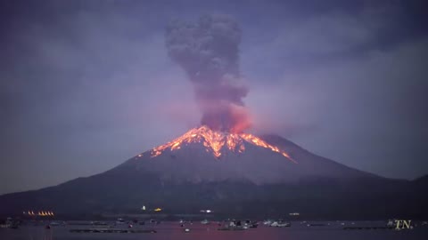 Explosive eruption Sakurajima