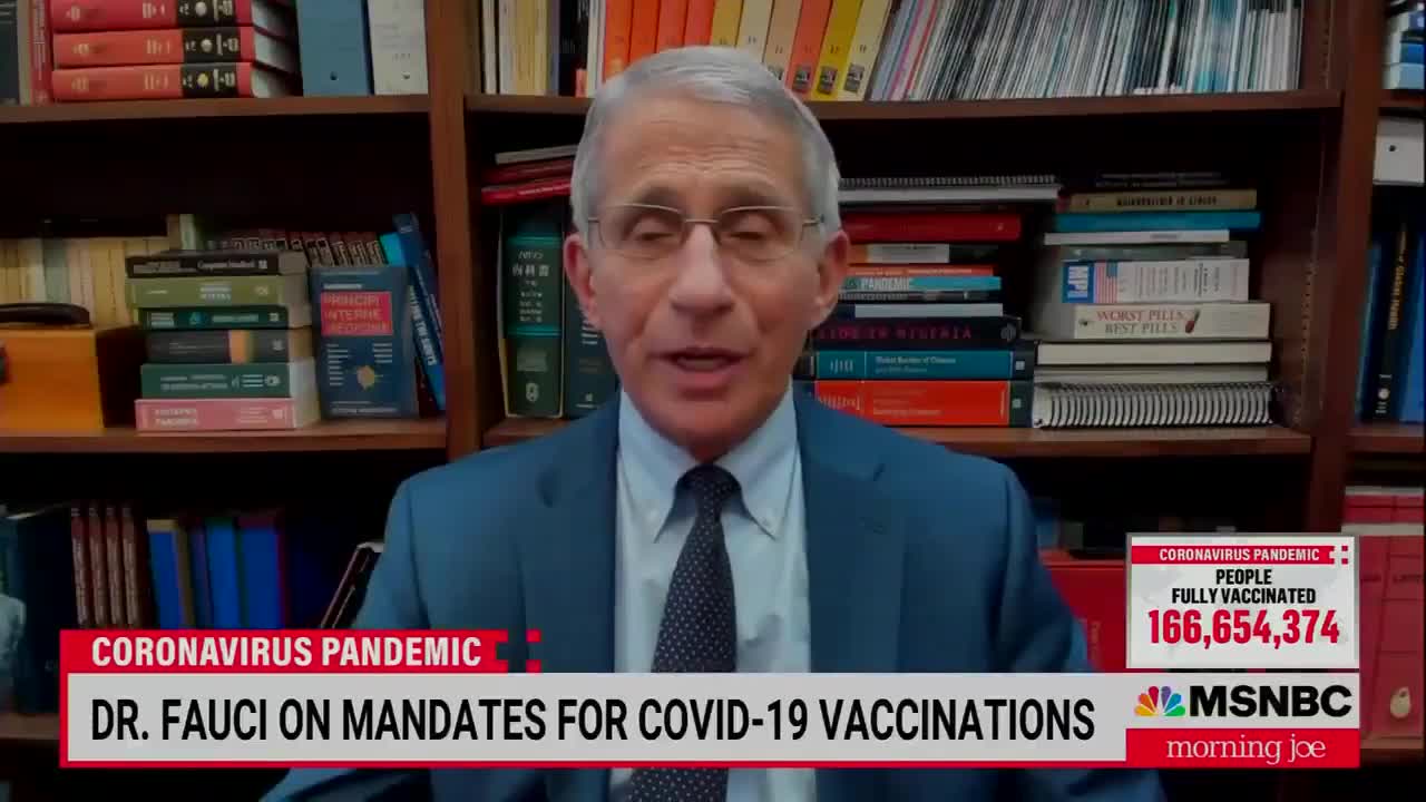 Dr. Fauci: "I'm sorry People like to have their individual freedom but we in a serious situation now