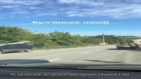 Así que esta tarde, las Fuerzas Armadas regresaron a Kupyansk a casa.