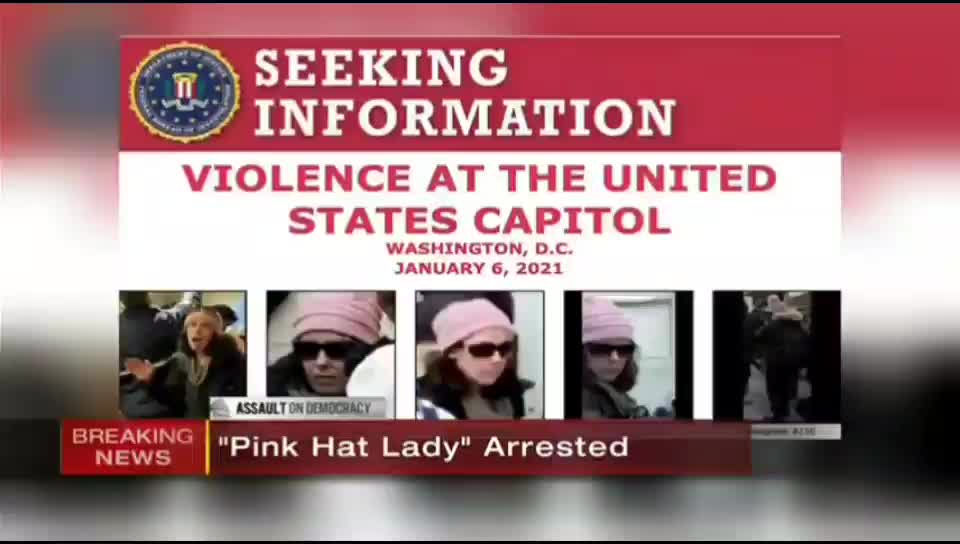 Pink hat lady mother of eight