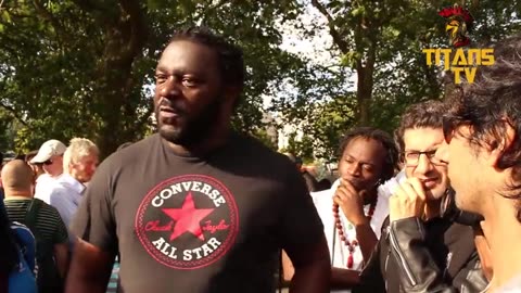 Black Guy Goes In Speakers Corner