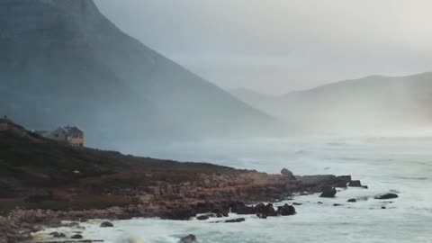 Waves Crashing on the Shore