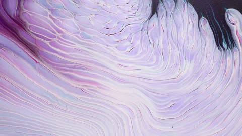 Split Cup Acrylic Pour | Adding some cloud effect this time