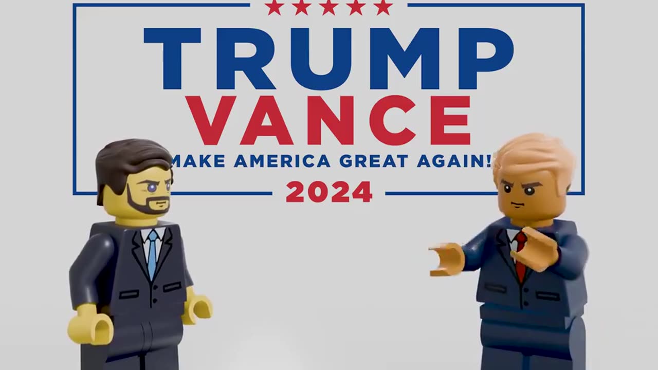Lego like Trump Vance Ad