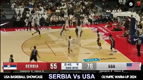 🇺🇸 USA Vs SERBIA 🇷🇸 l FULL GAME HIGHLIGHTS l Friendly Games International l July 17 2024 🏀