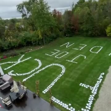 Biden Was Greeted by a FJB Lawn in Michigan