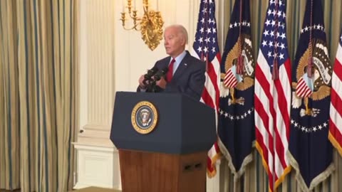 Biden says he has to keep wearing a mask, and says "But don't tell 'em"