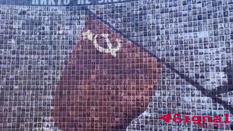 Instalace v ruském Bělgorodu nazvaná Den vítězství