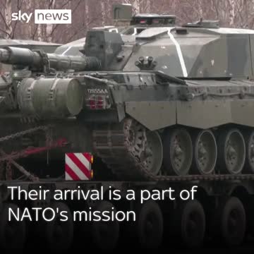 UK Tank Convoy Deploys to NATO Country Bordering Russia