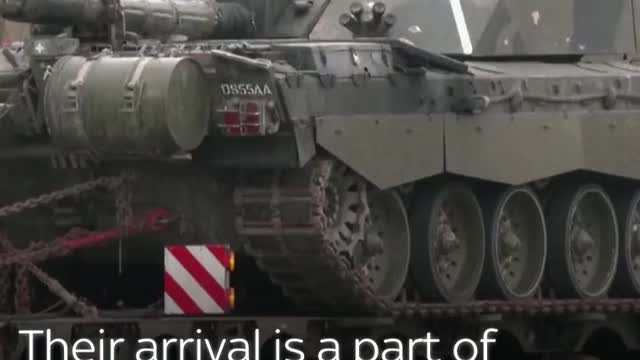 UK Tank Convoy Deploys to NATO Country Bordering Russia