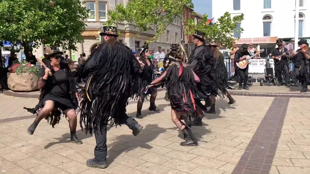 Beltane Border Morris- White Ladies Aston- Teignmouth Shanty Festival 2023