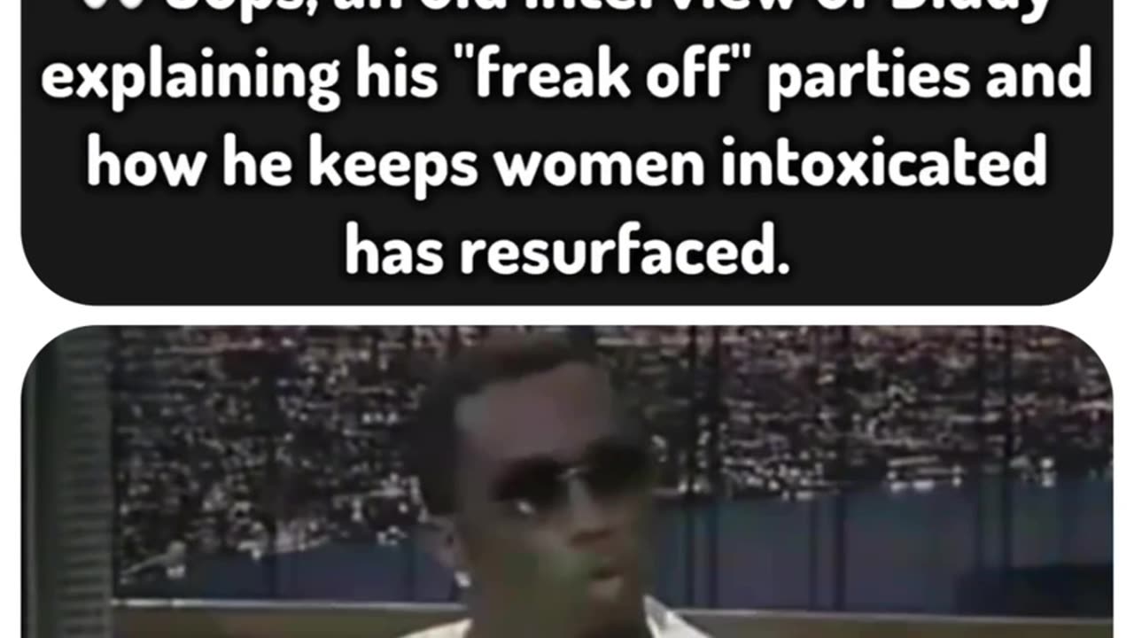 Oops, Diddy explaining his freak off parties