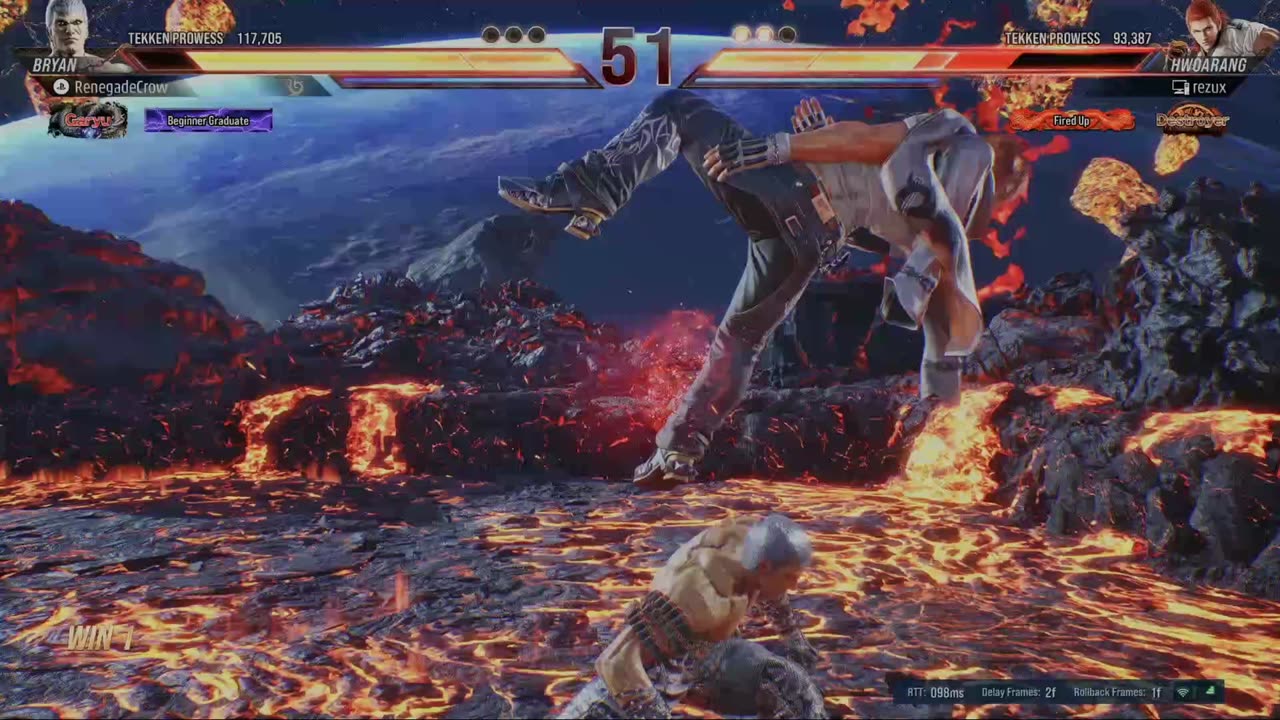 Hwoarang could not handle it.