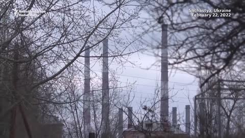 Power Station In Flames Amid Intensive Shelling Near Separatist Areas In Ukraine