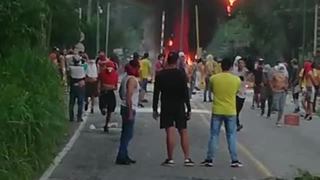 Incendio peaje El Playón